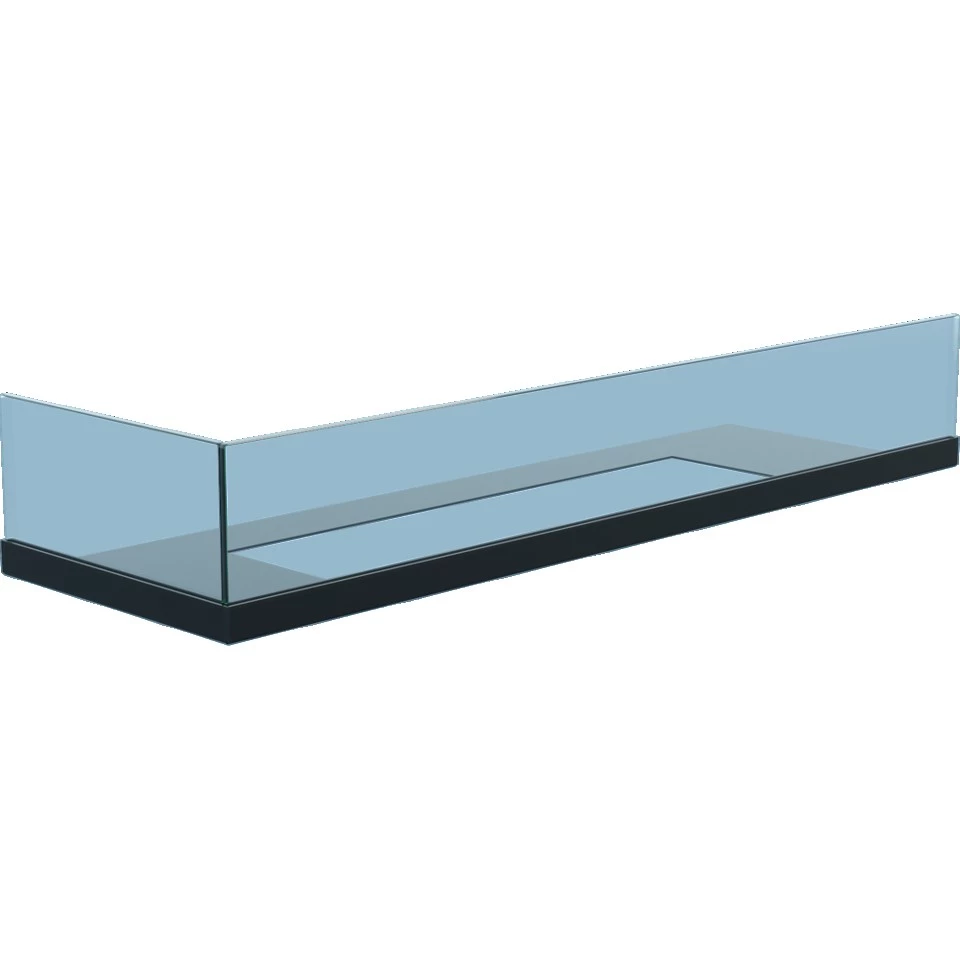 Glas für Eckkamin - 70 cm links  | Ethanolkamin-shop.at | Ethanol Kamin Zubehör