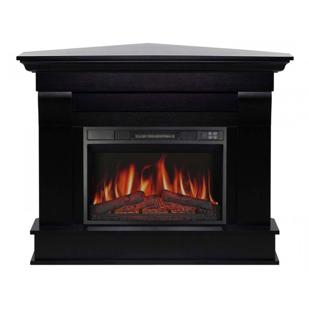 Albion Corner AF23 - Sortbrun ArtiFlame  | Ethanolkamin-shop.at | Freestanding corner electric fireplace , Freistehender Elektrokamin