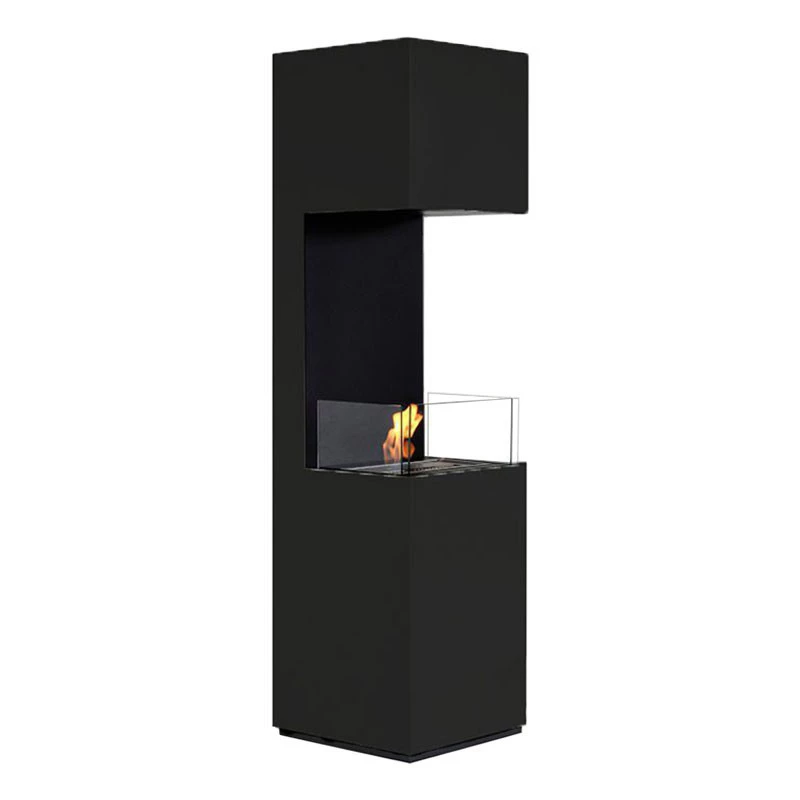 Offener 3-seitiger Kamin - Schwarz ScandiFlames  | Ethanolkamin-shop.at | Freistehender Ethanol Kamin