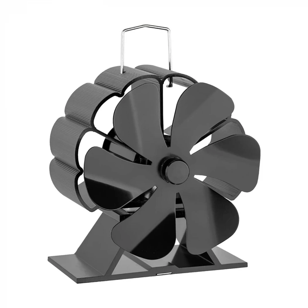 Schwarfan-betriebener Ofenventilator – 6 Blätter | Stahl  | Ethanolkamin-shop.at | Ethanol Kamin Zubehör
