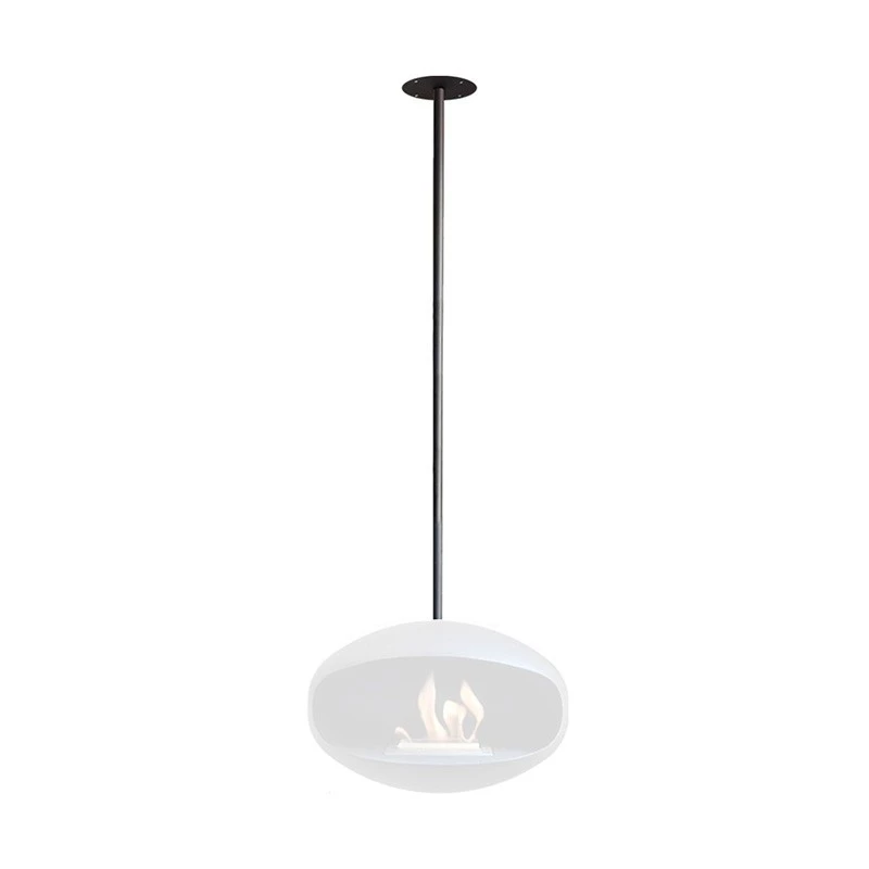 Schwarze Deckenhalterung und Stange - Cocoon Fires Cocoon Fires  | Ethanolkamin-shop.at | Ethanol Kamin Zubehör