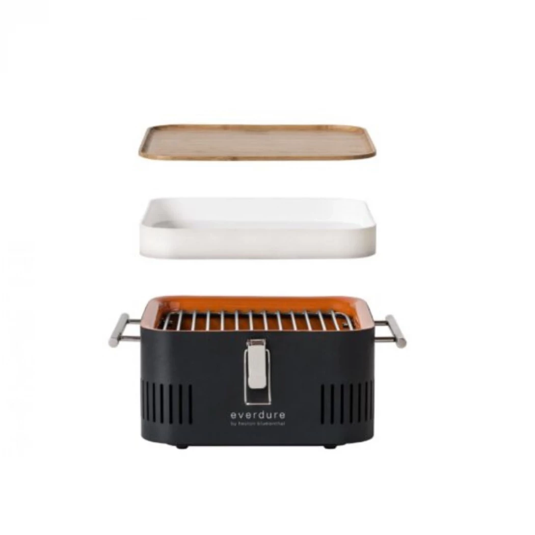 Kul Grill HBCUBEGEU Cube Everdure  | Ethanolkamin-shop.at | Charcoal BBQ Grill