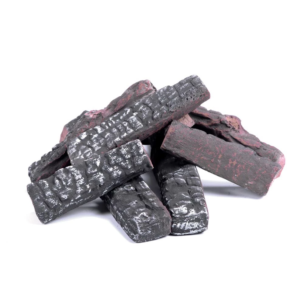 Keramisches Holz für Kamin 8 Stück  | Ethanolkamin-shop.at | Ethanol Kamin Zubehör