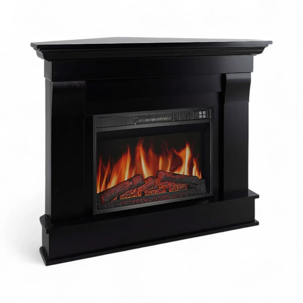 Albion Corner AF23 - Sortbrun ArtiFlame  | Ethanolkamin-shop.at | Freestanding corner electric fireplace , Freistehender Elektrokamin