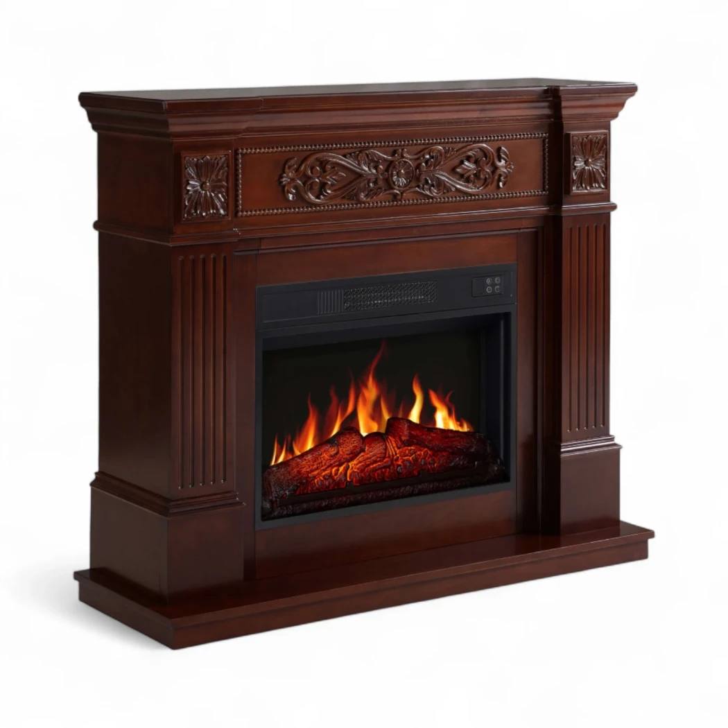 Toscana AF23 - Rødbrun ArtiFlame  | Ethanolkamin-shop.at | Freistehender Elektrokamin