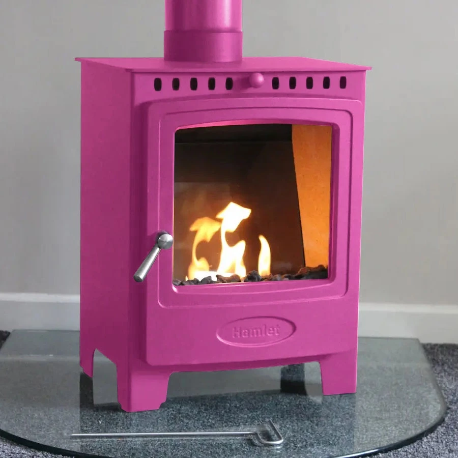 Hamlet Solution 5 Flamingo Pink – Freistehender Bioethanol-Kamin Arada  | Ethanolkamin-shop.at | Freistehender Ethanol Kamin