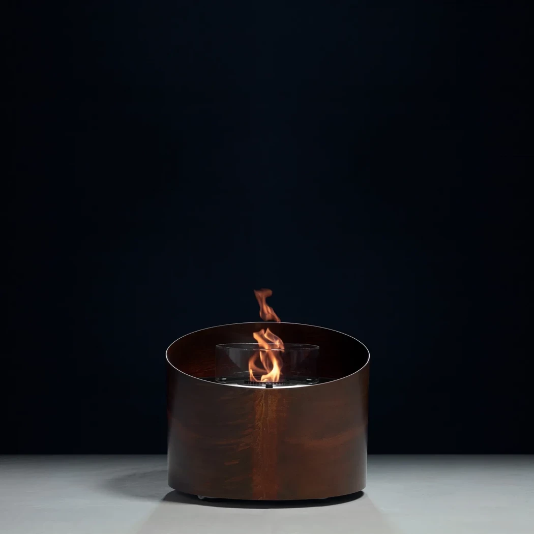 Contour - Corten Rost GlammFire  | Ethanolkamin-shop.at | Freistehender Ethanol Kamin