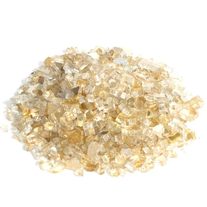 Dekorationsstein - goldenes Glas  | Ethanolkamin-shop.at | Zubehör für Outdoor Gaskamine