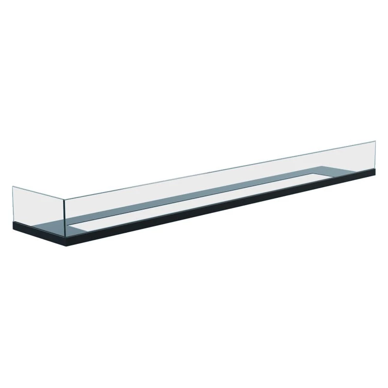 Glas für Eckkamin - 120 cm links  | Ethanolkamin-shop.at | Ethanol Kamin Zubehör