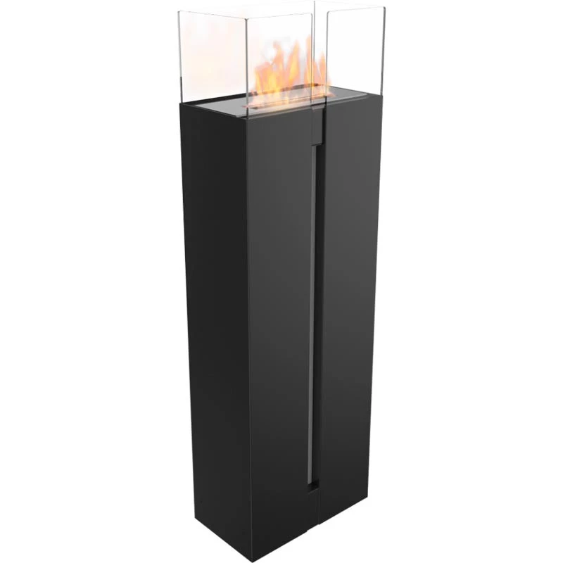Ronda Bioethanol-Kamin - Schwarz  | Ethanolkamin-shop.at | Freistehender Ethanol Kamin