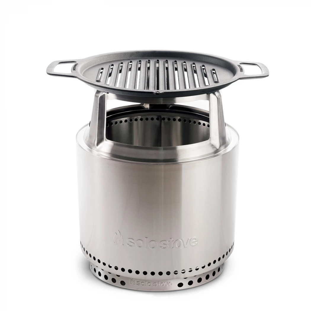 Bonfire grill top + HUB Solo Stove  | Ethanolkamin-shop.at | Zubehör zum Kochen über dem Feuer