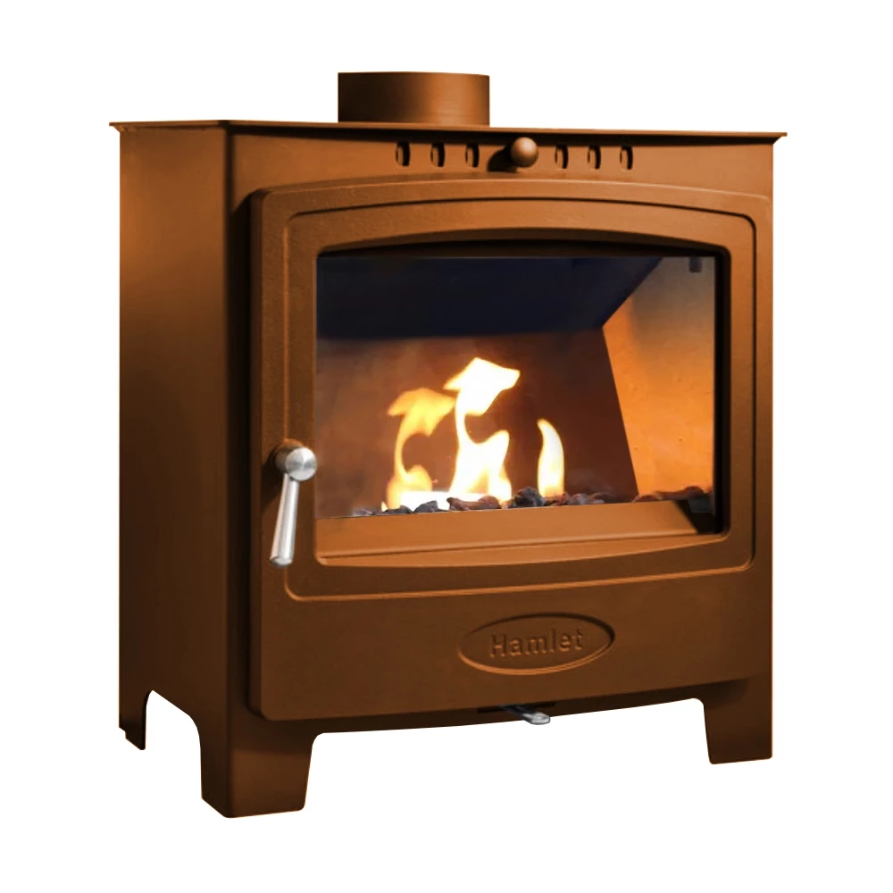 Hamlet Solution 5 Widescreen Terracotta Arada  | Ethanolkamin-shop.at | Freistehender Ethanol Kamin