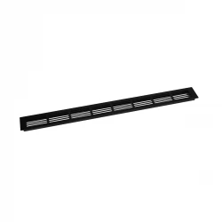 Lüftungsgitter Schwarz – 80 x 7,6 cm – 210 cm²