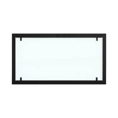 Außenseitenrahmen für Foco 1100 mit komplettem Sicherheitsglas | Foco Fires hier kaufen Außenrahmen aus schwarzem Stahl mit Vollglas für Foco 1100 Bio-Kamine.