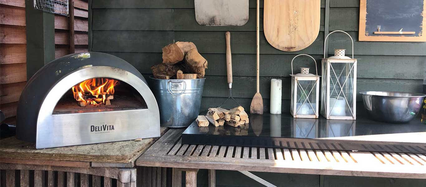 DeliVita Outdoor Holz Pizzaofen